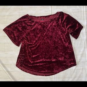 BILLY T ladies crushed velvet top
